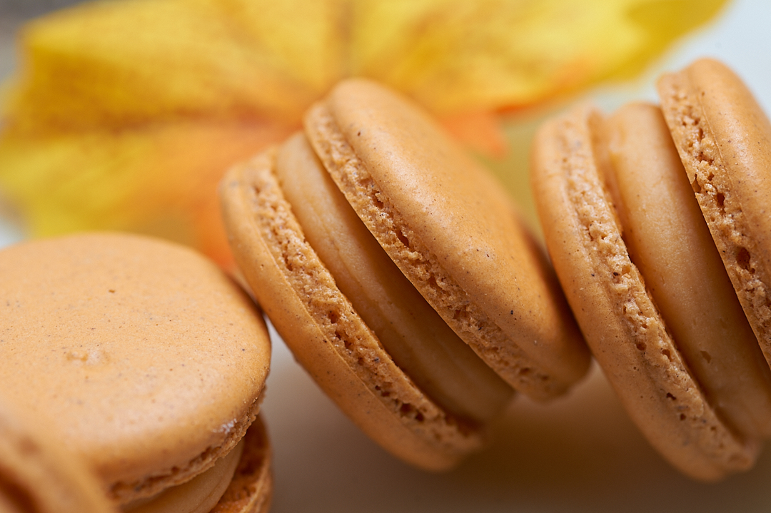 Pumpkin Macarons (Seasonal: Oct-Dec)